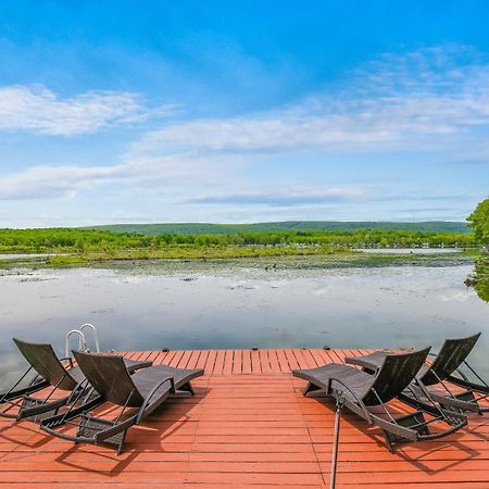 Lakefront A-Frame, Dock, Kayaks, Fire Place Lake Ariel Exterior photo