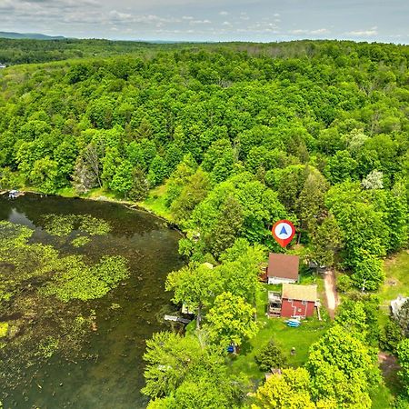 Lakefront A-Frame, Dock, Kayaks, Fire Place Lake Ariel Exterior photo